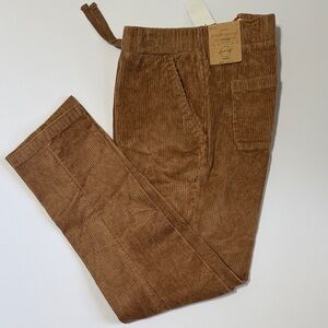 Weatherproof Vintage Men's Tan Corduroy Drawstring Pants